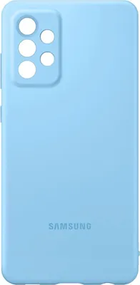 Produktbild von Samsung Galaxy A72 Hülle - Silikon - Samsung Backcover - Blau