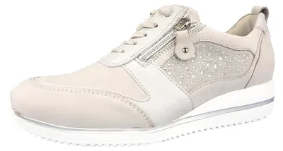 Immagine prodotto di Scarpe da donna Waldläufer Himona, sneakers basse con lacci, colore grigio, ideali per il tempo libero