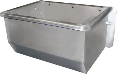 Produktbild von Edelstahl Trogtränke 50cm, Ablauf 2", mit Heizung 100W
