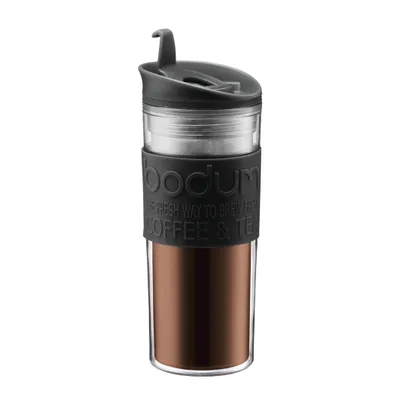 Image de Bodum Mug isotherme Travel Mug noir transparent 450 ml