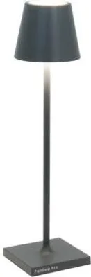 Produktbild von Zafferano Tischleuchte POLDINA MICRO MATT DARK GREY anthrazit Ø7x28cm