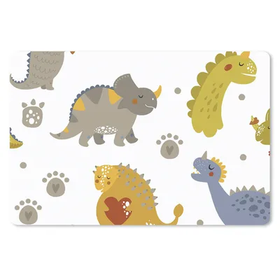 Produktbild von MuchoWow® Mauspad Mousepad Dinosaurier - Kinder - Design - Jungen - Mädchen - Kinder 27x18 cm - Mousepads - Maus Mat - Pad - Mausunterlage - Büroartikel - Desk Matten