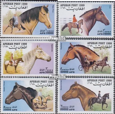 Produktbild von Briefmarken Afghanistan 1999 Mi 1903-1908 (kompl.Ausg.) postfrisch Pferde