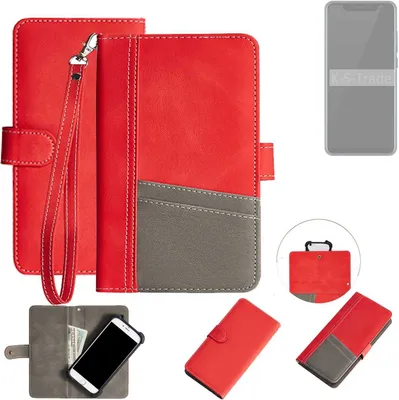 Produktbild von K-S-Trade Handy Schutzhülle für ZTE Axon 9 Pro Hülle Portemonnee Brieftasche Klapphülle Kartenfächer Flip Wallet Case Etui