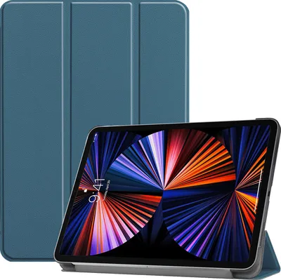 Image de Housse pour Apple iPad Pro 12.9 2021 5e génération 12.9 pouces Smart Cover Etui avec fonction support et fonction veille/réveil automatique Vert