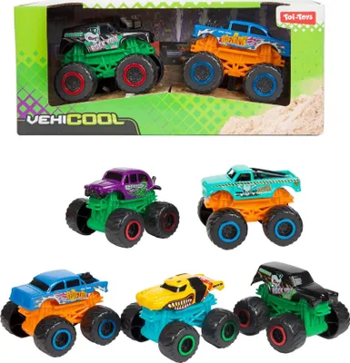 Productafbeelding van Toi-toys Vehicool Monster Truck Set met grote wielen