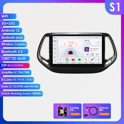 Imagen del producto de Radio para coche con sistema de navegación, pantalla táctil y conexión inalámbrica para smartphones