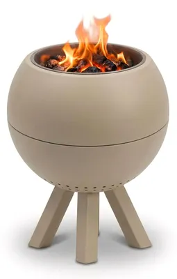Produktbild von EdenOutdoor Feuerschale, Feuerstelle,Doppelwandig,Hitzebeständig,Raucharm (Beige)