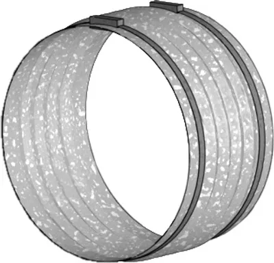 Produktbild von Helios FM 100 Flexible Manschette mit 2