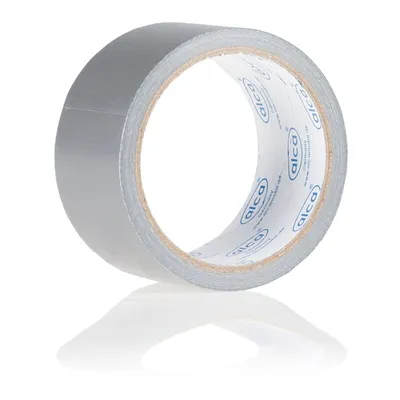 Zdjęcie produktu dla alca® Naprawcza taśma montażowa srebrna Power Tape ok. 0,2 mm x 50 mm x 10 m wodoodporna, odporna na warunki atmosferyczne, samouszczelniająca taśma tkaninowa taśma pancerna