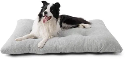 Produktbild von XL Hundekissen, Kalmerndes Hundebett mit Antislipboden, für sehr große Hunde, Lichtgriß, 104 x 69 x 8 cm