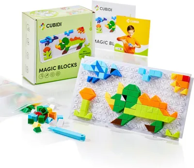 Immagine prodotto di Gioco mosaico 3D di dinosauri, gioco creativo per bambini dai 4 ai 9 anni, gioco educativo per l'apprendimento dei colori e delle forme