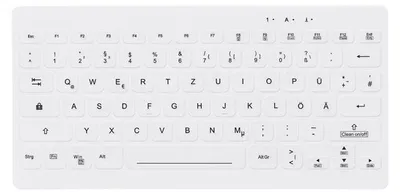 Produktbild von CHERRY AK-C4112 - Tastatur - medical - compact - hinterleuchtet - USB - QWERTZ - Deutsch - weiß