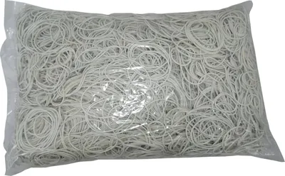 Produktbild von 1 kg Gummiringe weiß 40 mm Ø 1,2 x 1,2 mm breit