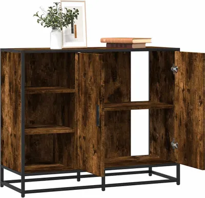 Obrázek produktu pro vidaXL Příborník kouřový dub 92x35x76 cm materiál na bázi dřeva
