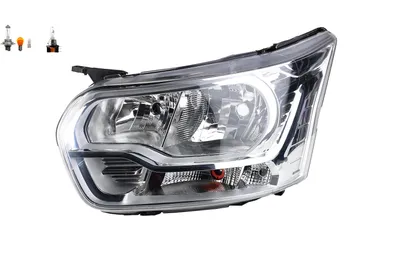 Zdjęcie produktu dla Johns, reflektor halogenowy przód pasuje do Ford Transit 13 08/13- lewa żarówka 1830357 1815696 1817487 1819826 1865207 1865209 1877027 BK3113