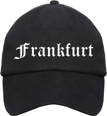 Produktbild von Frankfurt Cappy - Altdeutsch bedruckt - Schirmmütze Cap  Einheitsgröße Schwarz