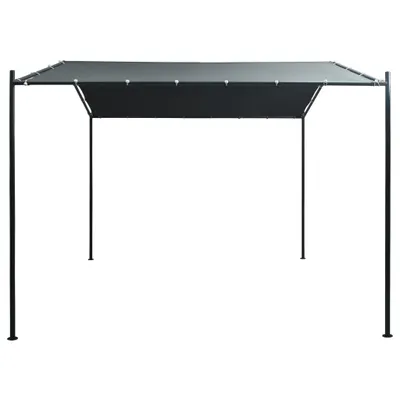 Image de vidaXL Pavilion Tente de réception Abri 3x3 m Acier anthracite