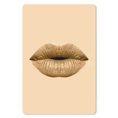 Produktbild von MuchoWow® Mauspad Mousepad Lippen - Pastell - Braun 18x27 cm - Mousepads - Maus Mat - Pad - Mausunterlage