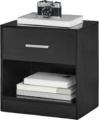 Zdjęcie produktu dla Zestaw dwóch stolików nocnych – oszczędza miejsce – wymiary: 28,1 x 39,1 x 41,1 cm