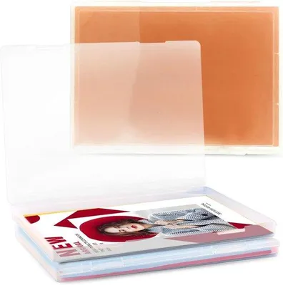 Produktbild von Famanu Aufbewahrungsboxen A4, tragbare Archivbox, stapelbare transparente Organizer für Dokumente - 3 Stück
