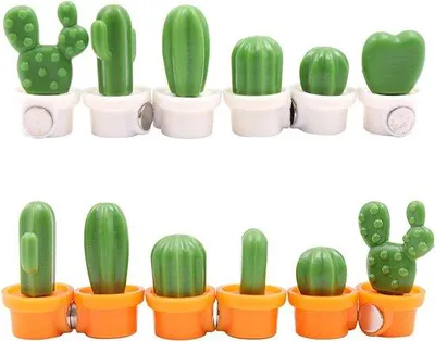 Image de Lot de 12 aimants pour réfrigérateur et tableau blanc, au motif 3D blanc et orange, pour la maison et le bureau.