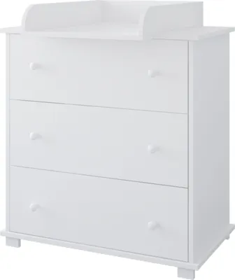 Produktbild von Kommode mit Wickeltisch , 80x46 cm ,Wickelkommode mit 3 Schubladen