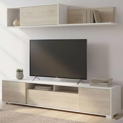 Imagen del producto de Parete Modular 'Abbete', Roble Marrón, 6 Estantes