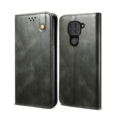 Immagine prodotto di Custodia per Xiaomi Redmi Note 9, portafoglio in pelle flip case con funzione stand verde