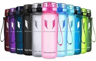 Image de Bouteille d'eau en Tritan, sans BPA, 500 ml, rose
