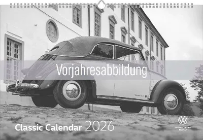 Produktbild von VW Classic Wandkalender für 2027: Kultfahrzeuge im Format 49,5 x 33 cm