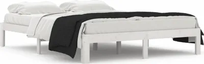 Obrázek produktu pro vidaXL Postel z masivu bílá 150x200 cm