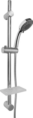 Produktbild von Mehrstrahliger Duschstangenset mit Handbrause, Brausestange und Seifenschale