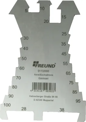 Produktbild von Freund Anreißschablone, gerade Form