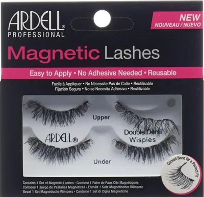 A product package for Ardell Magnetic Lashes, showing the lashes inside.