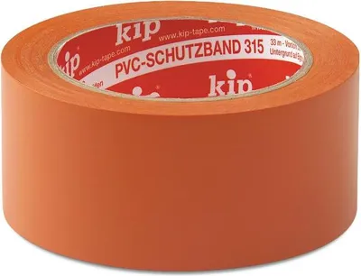 Produktbild von KIP 315 PVC-Schutzband – glatt, orange 30mm x 33m (60 Rollen) - 315-63
