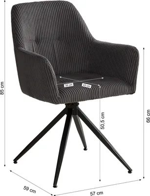 Image de Homestyle4u Ensemble de salle à manger extensible avec 4 chaises pivotantes Gris Table de salle à manger 90x160-200 Blanc Ensemble de salle à manger