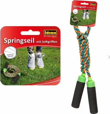 Produktbild von Idena Springseil, 230cm mit Softgriffen