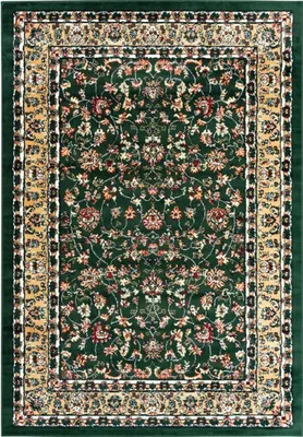 Produktbild von Teppich Orientalisch kurzflor Klassisch Wohnzimmer, Esszimer, Flur- Grün, Farbe:G2430, Size:240x340 cm