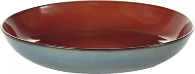 Produktbild von SERAX Teller tief L Rust / Smoky Blue, ø: 235 mm