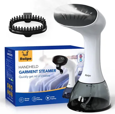 Produktbild von Dampfglätter 1640W mit 400 ml Wassertank,33 g/min Dampfbürste,10s Aufheizen, tragbarer Steamer für Kleidung,Faltenentferner für Zuhause, Büro & Reisen
