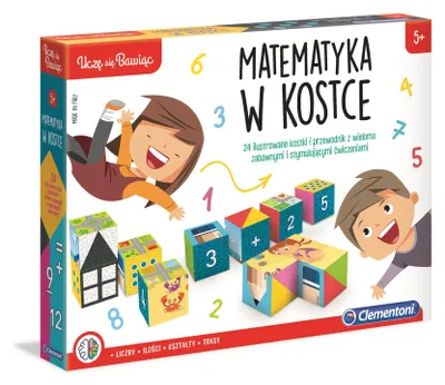 Obrázek produktu pro Clementoni Učím se hrát s matematikou Vzdělávací hra na kostce 5+