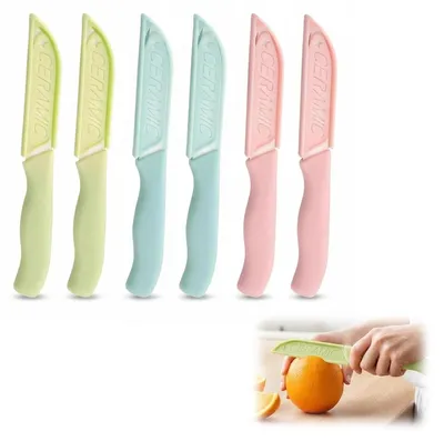 6er-Set Keramikmesser, 80 mm, für Gemüse & Obst