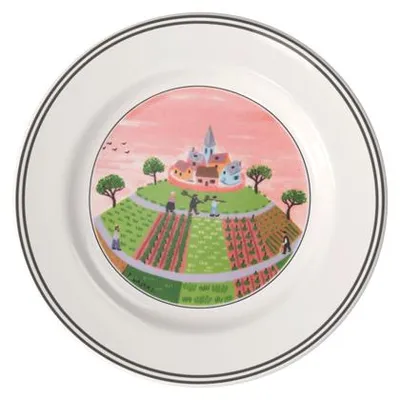 Imagen del producto de Diseño "Naif". Plato para pan con forma de pueblo. 170 mm. Marca: Villeroy & Boch. Número de artículo: 1023372662. Código EAN: 5450102206278