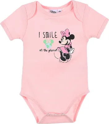 Produktbild von 2er-Pack Baby Bodys Minnie Mouse Größe 81