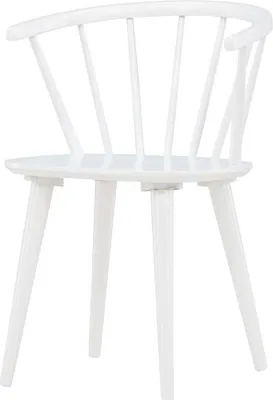 Zdjęcie produktu dla FURNLUX Krzesło do jadalni Bobby białe 55cm / Hauptfarbe: Weiß / Abmessungen: 55 x 53 x 76 cm