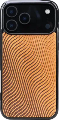 Immagine prodotto di Custodia in legno per iPhone 17 Pro Max, Bewood Merbauwellen
