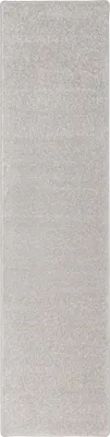 Produktbild von Hochflor Langflor Teppich Läufer Cottage Einfarbig, Größe:80x400 cm, Farbe:Silbergrau