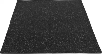 Produktbild von GORILLA SPORTS® Schutzmatten Set - 4 Matten mit 8 Endstücke, 60x60cm, rutschfeste, Eva, Schwarz mit Weiß Effekt - Unterlegmatten, Bodenschutzmatten, Puzzlematten, Fitnessmatten, Bodenschutz Matten