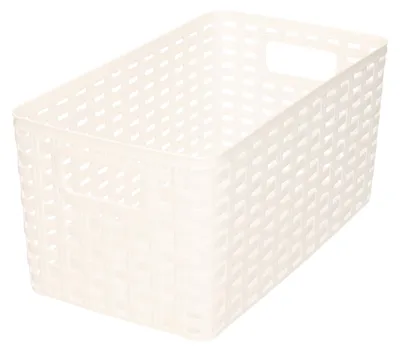 Produktbild von PlasticForte Aufbewahrungskorb/Schrankkorb - Kunststoff - weis - 5L